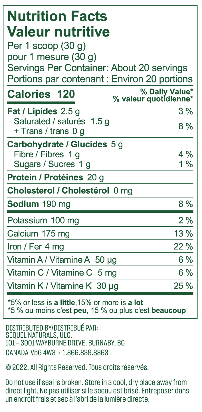 Vega Protein & Greens - Vanilla (614g) - Lifestyle Markets
